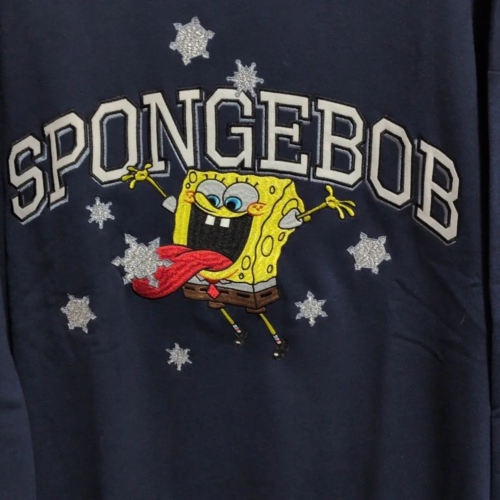 Embroidered SpongeBob Sweatshirt Unisex - Picture 2 of 3